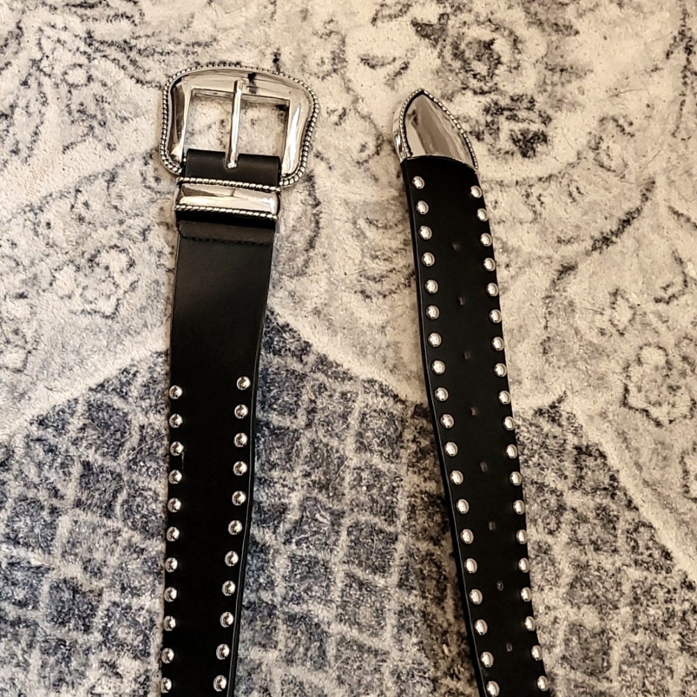 Black Studded Bad Brenda Belt by Die With Your Boots On.